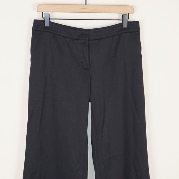 Akris Punto Marla Wide Leg Side Striped Knit Tuxedo Trousers Sweatpants Women 8 - Picture 2 of 15